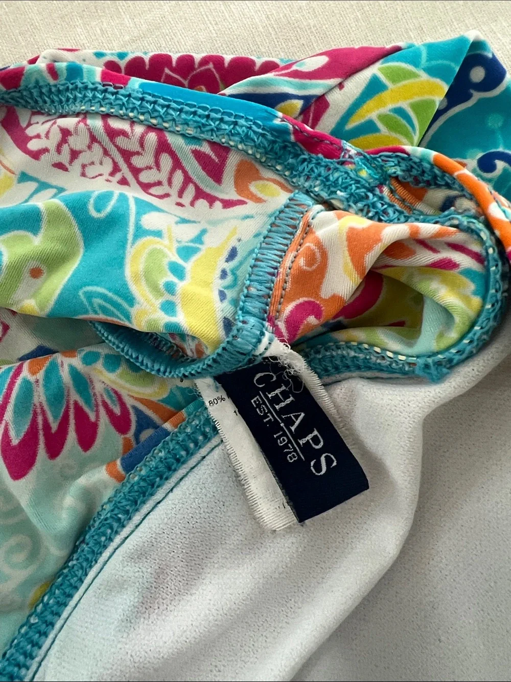 Chaps colorful paisley